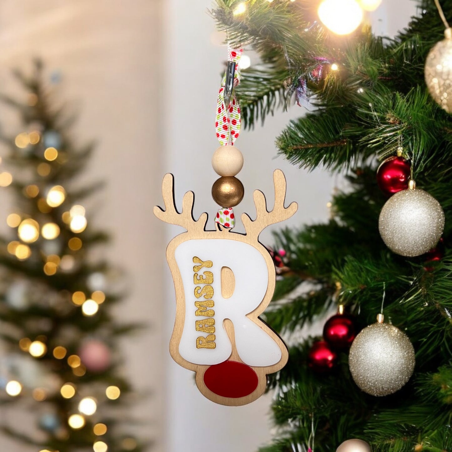 Personalized Boho Reindeer