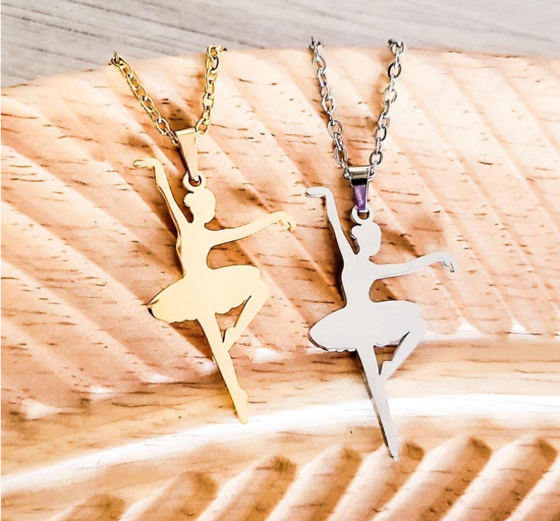 Ballerina Necklace (Silver or Gold)