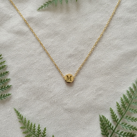 Engraved Circle Necklace