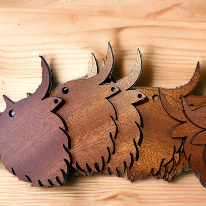Highland Cow Christmas Ornament