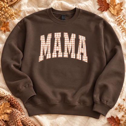 Gingham MAMA or NANNY Crewneck Sweatshirt