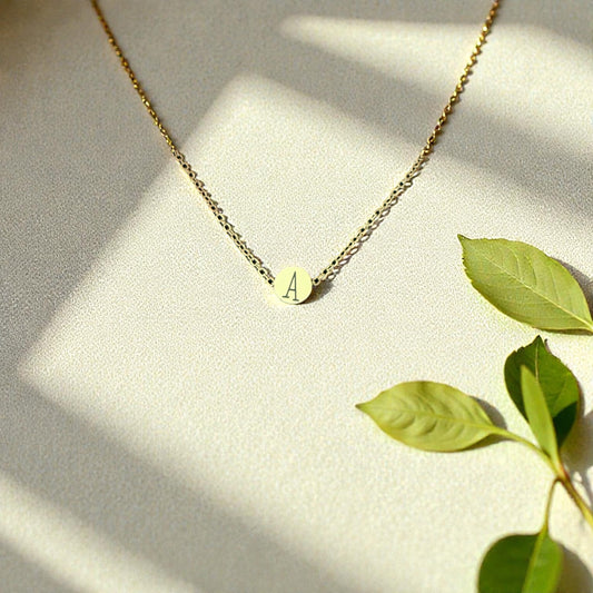 Engraved Circle Necklace