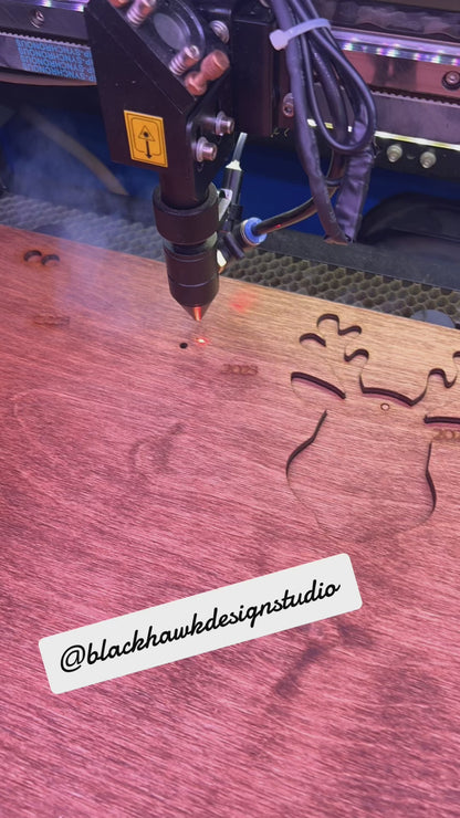 Reindeer Personalized Christmas Ornament